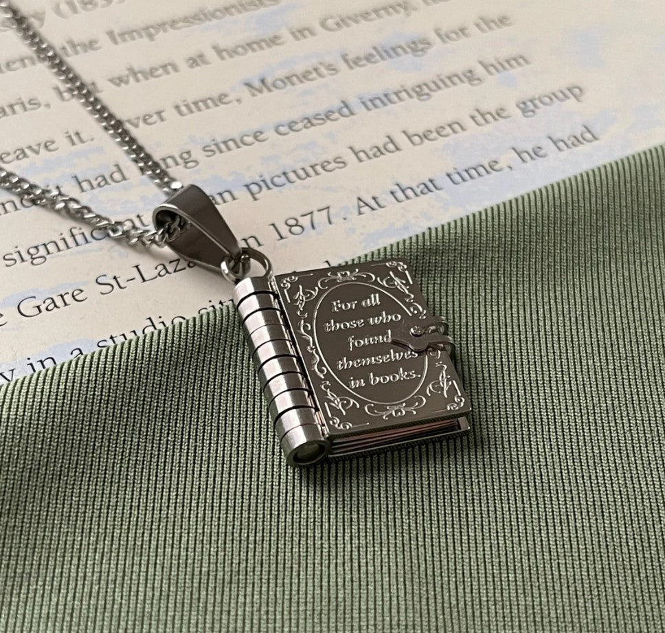 Chapter Book Lover Necklace